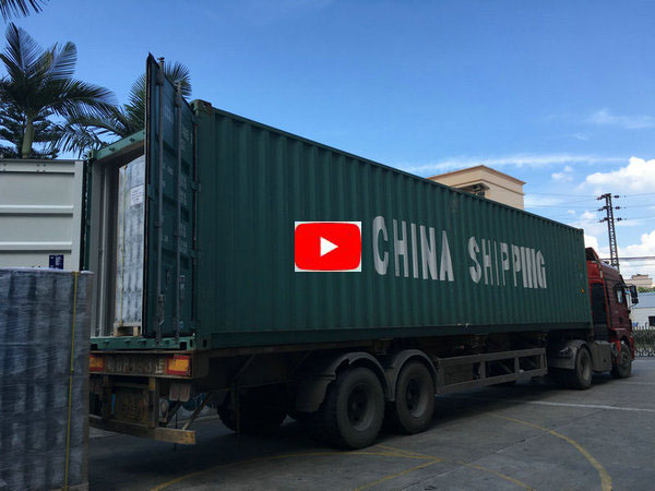 Loading container for shipping
